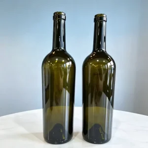 750ml Light Bordeaux Wine Bottle Glass Bottles with Wooden Stoppers