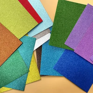 8.5*11 Inch 230gsm Decorative Glitter Cardboard Paperboard Supply