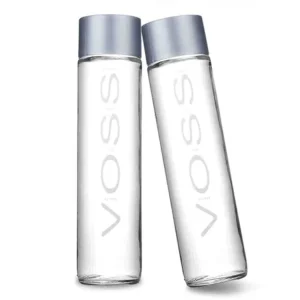 800ml Wide Mouth Slim High Flint Glass Drinking Water Bottle with Plastic Lids