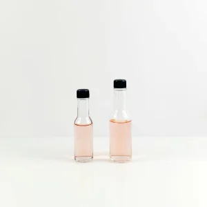 80ml 150ml 250ml Chili Sauce Vinegar Soy Sauce Tomato Paste Bottles Glass Beverage Bottle with Plastic Lids