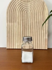 80ml Clear Square Glass Spice Jars Food Grade Airtight Screw Lid Seasoning Storage Containers for Salt Pepper Spices