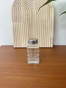 84ml Food Grade Glass Seasoning Bottles with Lids Kitchen Storage Jars for Salt Sugar Pepper