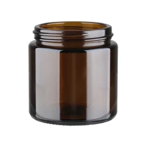 8oz 9oz Amber Glass Candle Jar Cosmetic Glass Jars With Lid