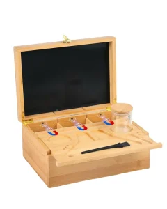 Accessories for Smokers Grinder Bamboo Wooden Herb Stash Box with Rolling Tray Pipe Rolling Papers Storage Container
