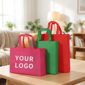 Advertising Non Woven Grocery Bag Custom Printed PP Nonwoven Reusable Shopping Bags for Brand Promotion