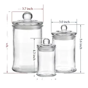 Airtight Glass Jars Food Container Glass Jar with Sealing Top Lid