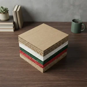 All White Red Green Corrugated Paperboard Sheets Advertising Printing Board Customsized Honeycomb Display Board