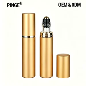Aluminium Deodorant Roll on Bottle Metal Stainless Steel Roller with Leak Proof Spring for Perfume Oil