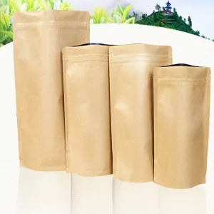 Aluminum Foil Kraft Paper Bags No Minimum Order Quantity for Plastic Bags Biodegradable