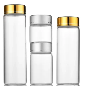 Aluminum Lid Glass Airtight Jar Capsule Jar for Jam Honey