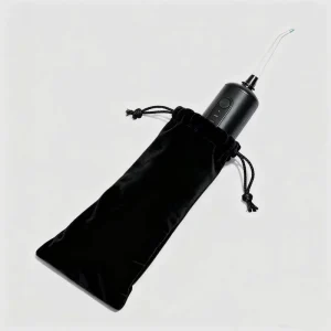Anti Dust Black Velvet Drawstring Pouch with Custom Logo for Dust Cover Water Flosser Storage