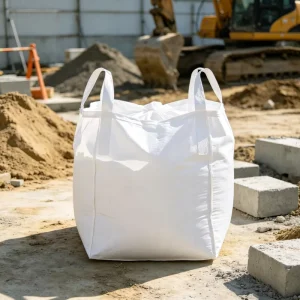 Anti-Static FIBC Bulk Bag Top Open Flat Bottom Durable Jumbo Bag for Chemical Raw Material Packing
