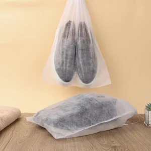 Anti-Yellow Disposable Non Woven Shoe Dust Bags for Sneaker Storage Travel Moving Shoe Organizer