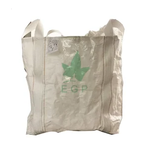 Antistatic Breathable FIBC Jumbo Bag 1 Tonne Big Tubular Bulk Bag Container Food Grade Flat Bottom
