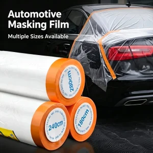 Automotive Spray Paint Masking Film Durable Waterproof Polyethylene Protection Roll for Car Body Refinishing