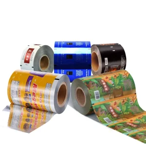BOPP Plastic Roll Film Gravure Printed Custom Waterproof Hot Seal Stand Up Pouch for Ice Cream Laminated Sachet Packaging
