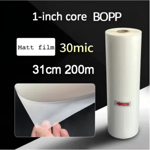 BOPP Pre Coated Laminating Film High Transparency Glossy for Paper Packaging Print Enhancement Commodity Surface Protection