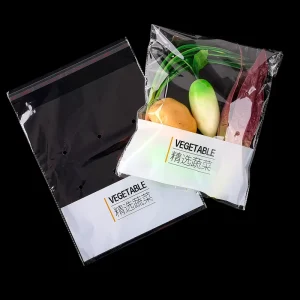 BOPP Transparent Vegetable Bag with Self Adhesive Fruit Packaging Plastic Bags