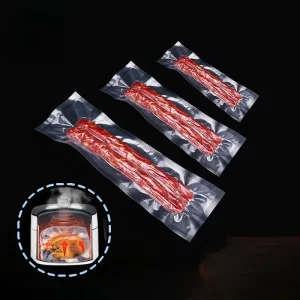 BPA Free Eco Friendly Food Grade Commercial Smooth Vacuum PA PE Plastic Seal Bag for Meat Food Packaging