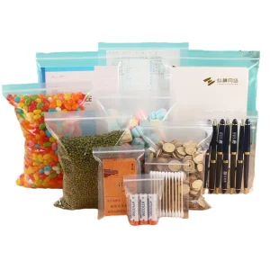 Bags for Accessories Clear Plastic Zipper Bag Reclosable Small Ziplock Bag for Package