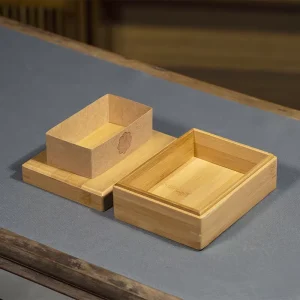 Bamboo Jewelry Box Portable Bamboo Packaging Box