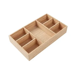 Bamboo Modern Simple Drawer Divider Storage Box Expandable Cutlery Organizer Cross border Certified Fully Organized Storage Box