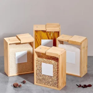 Bamboo Wood Grain Storage Box