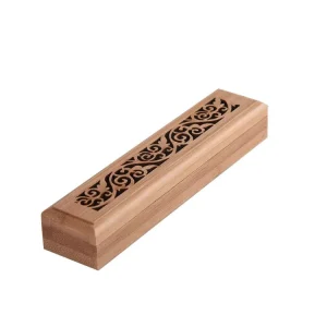 Bamboo Wood Incense Stick Holder Incense Box Burner Ash Catcher Home Decoration Casual Style Aromatic Eco Friendly Durable