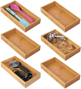 Bamboo Wooden Decorative Storage Box Set Bamboo Organizer Box Small Bamboo Box