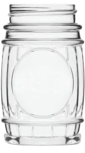 Barrel Jar 50ml Glass Spirit Bottle