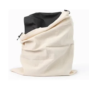 Big Dust Bag White Cotton Canvas Pouch Cloth Storage Drawstring Bag With Rope