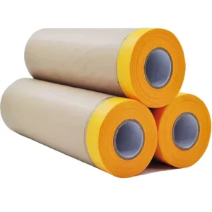 Biodegradable Car Paint Pre pasted Kraft Paper Painter Spray Paint Covering Car Protective Paint Masking Film