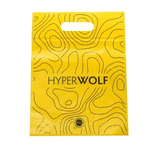 Biodegradable Compostable Plastic Shopping Bag Custom Logo Die Cut Handle Bag for Clothes