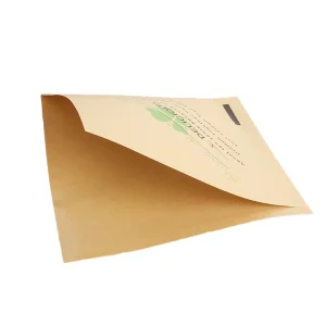 Biodegradable Disposable Food Packaging Bread Kraft Paper Gravure Printed Zipper Top Wax Paper Bag Manufacturer