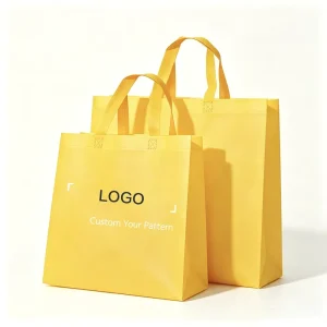 Biodegradable Eco Friendly Non Woven Clothing Shopping Bag with Screen Printed Logo for Promotion and Custom Orders