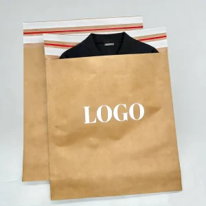 Biodegradable Kraft Paper Mailing Bag for Clothing and Shoes Courier Packaging with Lamination