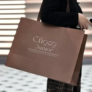 Biodegradable Luxury Gift Paper Bags Custom Gold Print for Shoes Apparel Packaging Paperboard Material Custom Orders
