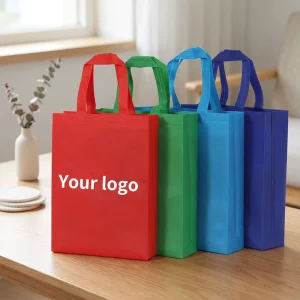 Biodegradable Non Woven Grocery Bag Eco Friendly PP Nonwoven Reusable Shopping Bags Custom Printed