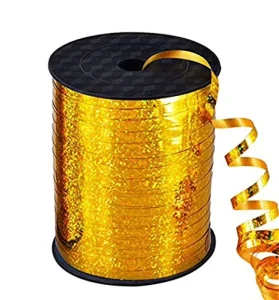 Birthday Party Gift Wrapping Decor Ribbon Plastic Iridescent Recyclable Pull Bow Packaging Ribbon