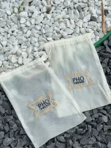 Black Elastic Microfiber Fabric Drawstring Pouch for Handbags Shoes Dust Bags Clothing and Socks