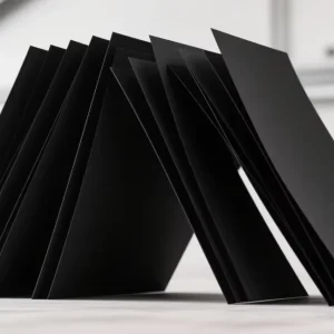 Black Folding Cardboard Paper for Packaging Credit Card Folder Gift Card Box