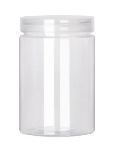 Black PET Plastic Bottle Sealed Jar Thickened Food-grade Wide-mouth Chinese Style Cylindrical Storage Container for Snacks