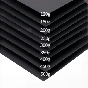 Black Recycled Eco-Friendly Recyclable No Odor Coated Paperboard Single-Sided Coating Photo Frames Gift Wrapping Custom Logo