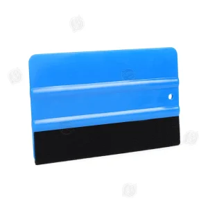 Blue Body Window Tint Tools Plastic Felt Squeegee 12*8cm Car Film Installation Scratch proof