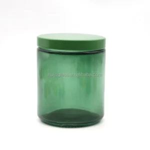 Body Butter Jars Luxury 250 ml with Green 70400 Smooth Side Unishell Metal Lid