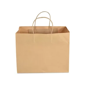 Bolsa De Papel Kraft Sac En Kraft Papier with Handle Kraft Paper Shopping Bags