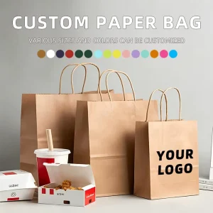 Bolsa De Shopping Twisted Handle Apparel Garment Full Color Shirt Custom Size Bolsa De Shopping