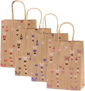 Book Store Custom Eco Friendly Biodegradable Kraft Paper Bags for Reading Goods Gift Packaging Cultural Daily Retail Use