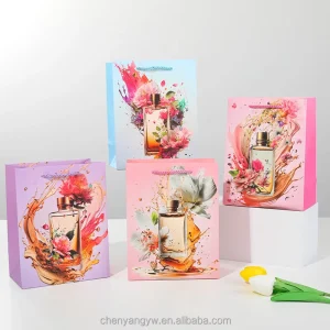 Boutique Luxury Women’s Gift Bags Large Stock Custom Rapid Delivery Cosmetics Shopping Paper Bags Birthday Gifts