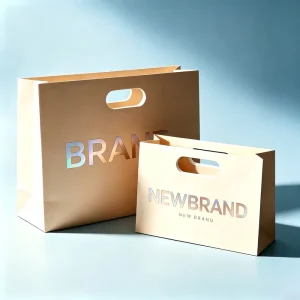 Boutique Paper Bag Die Cut Handle White Kraft Paper Apparel Store Packaging Bulk Retail Orders For Apparel Brands